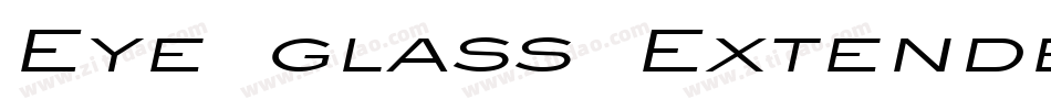 Eye glass Extended Italic字体转换